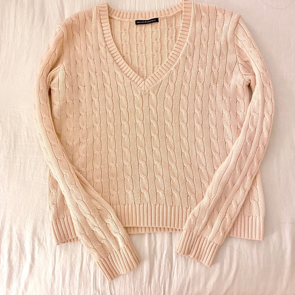 Brandy Melville Pink/Blush Olsen Sweater